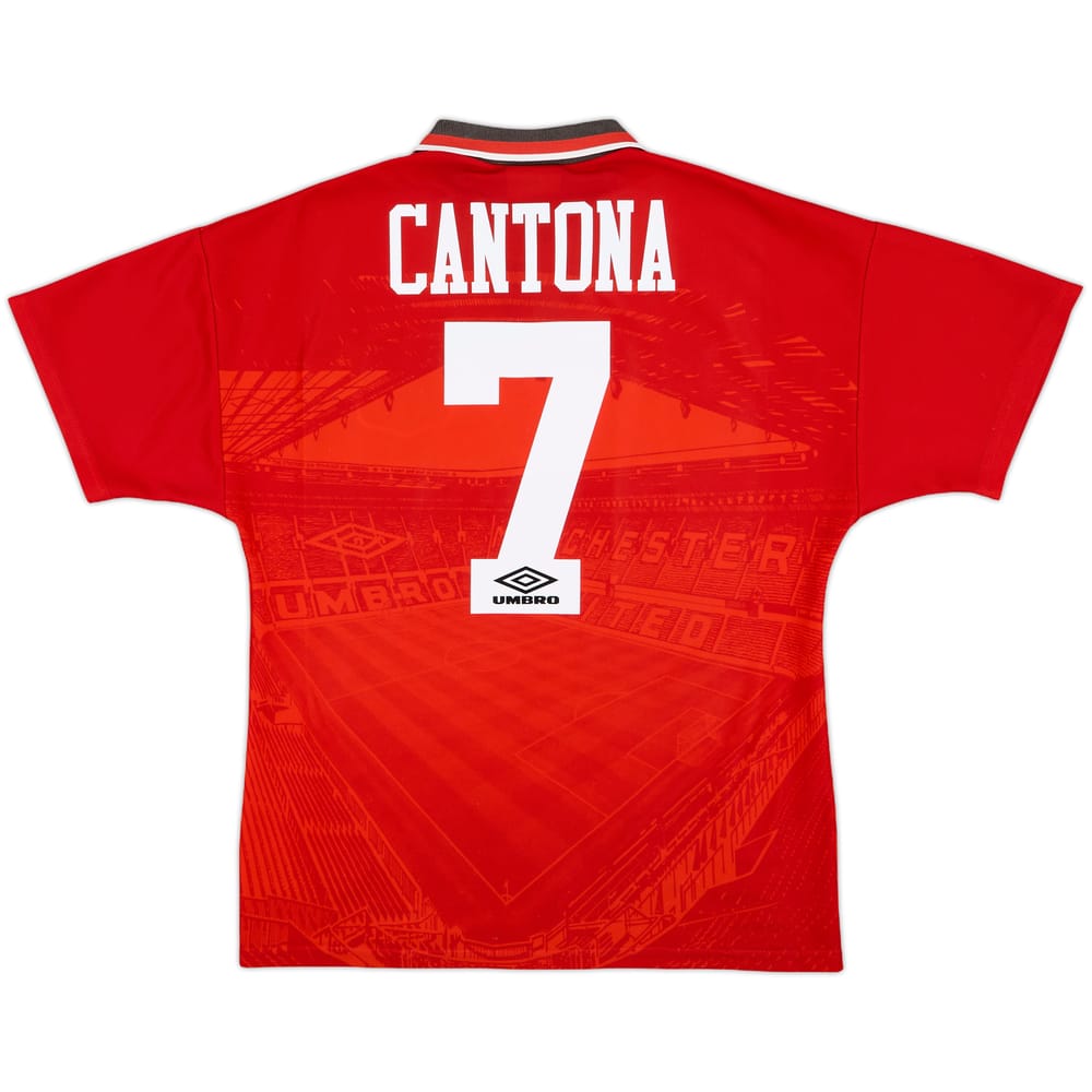 1994-96 Manchester United Home Shirt Cantona #7 - 8/10 - (M)