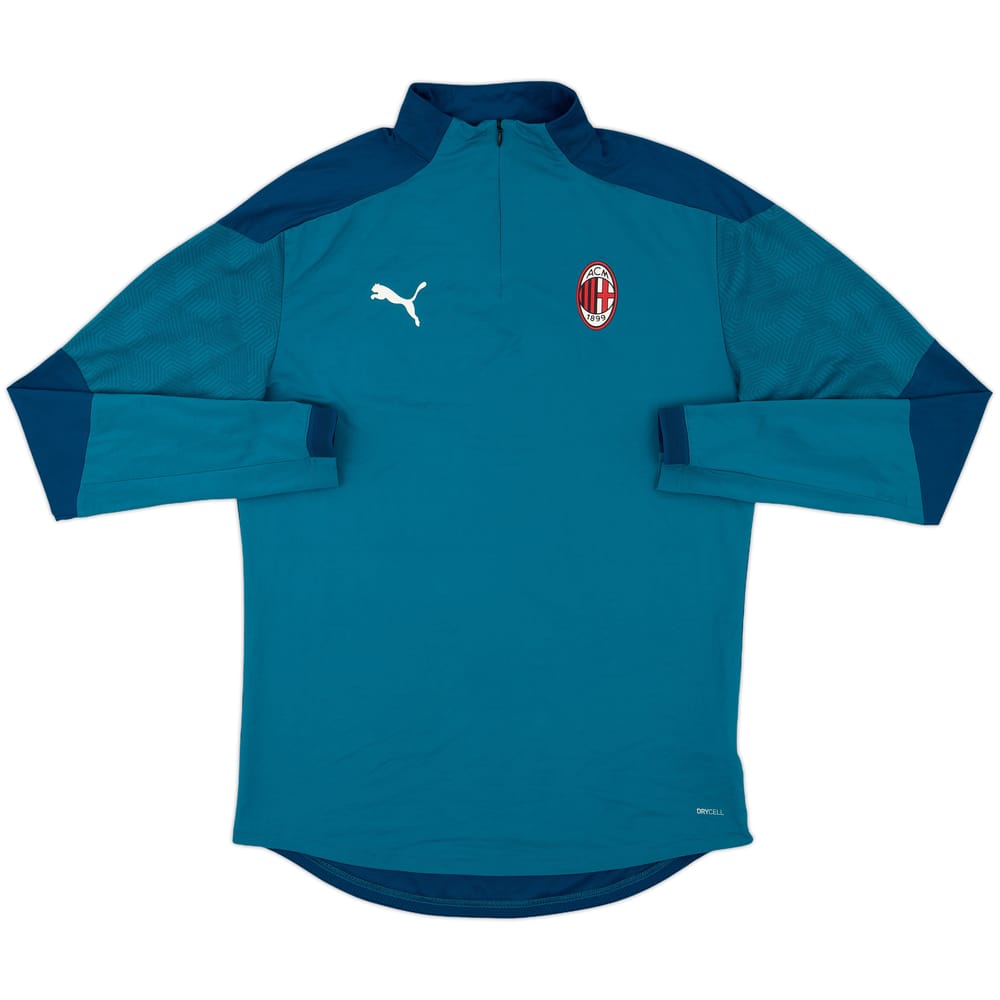 2019-20 AC Milan Puma 1/4 Zip Drill Top - 8/10 - (L)