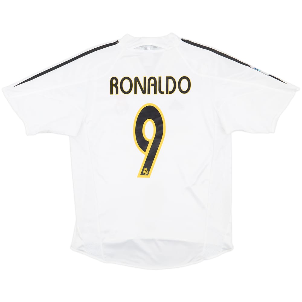 2004-05 Real Madrid Home Shirt Ronaldo #9 - 5/10 - (M)