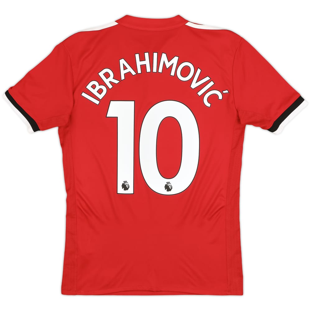 2017-18 Manchester United Home Shirt Ibrahimovic #10 - 9/10 - (XS)