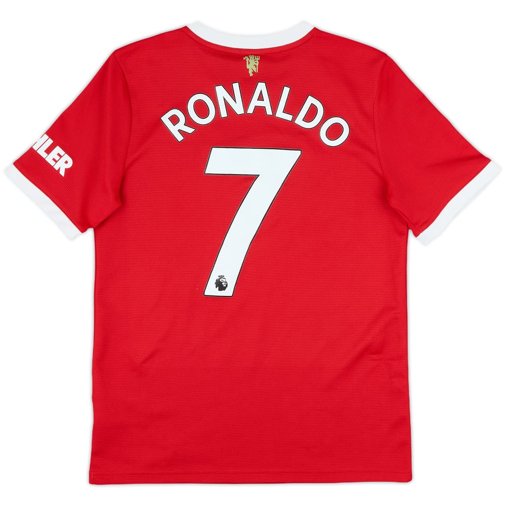 2021-22 Manchester United Home Shirt Ronaldo #7 - 8/10 - (XL.Boys)