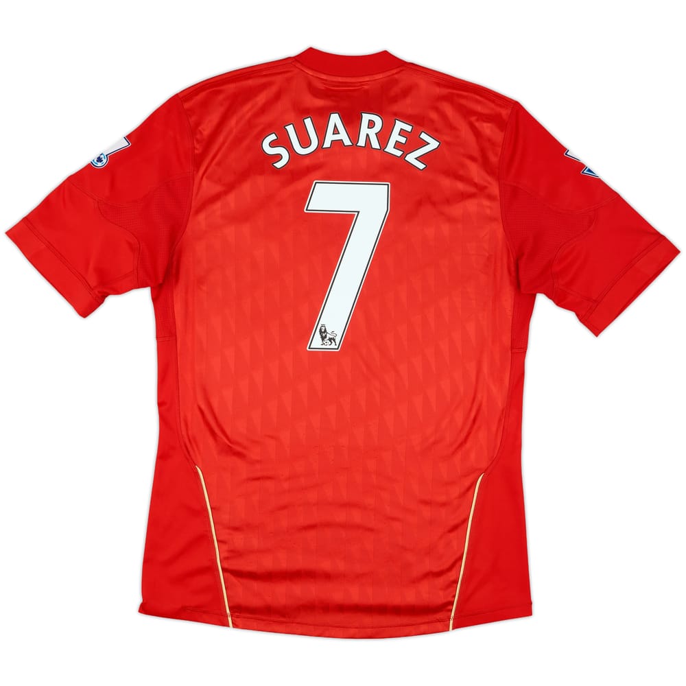 2010-12 Liverpool Home Shirt Suarez #7 - 9/10 - (M)