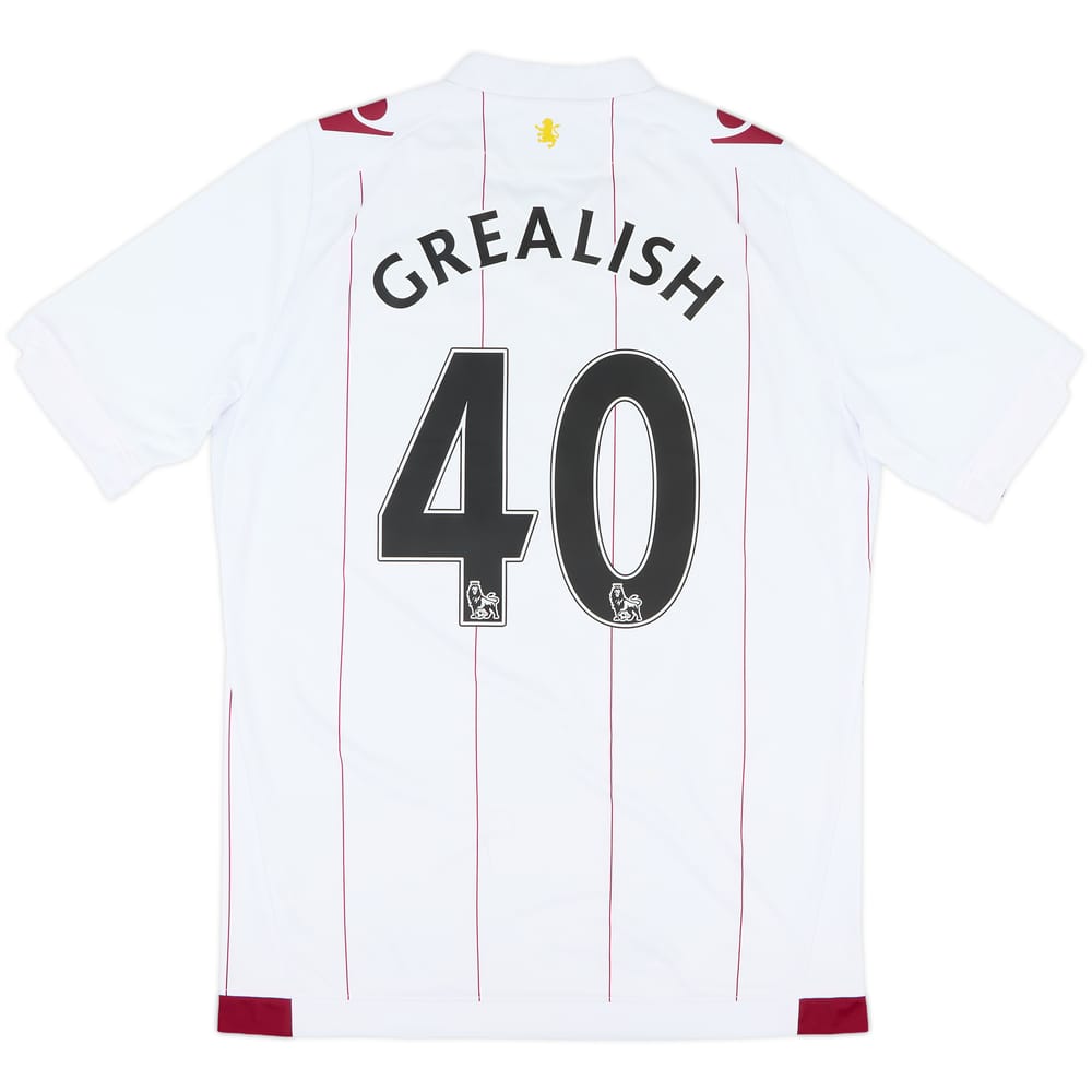 2014-15 Aston Villa Away Shirt Grealish #40 - 8/10 - (L)