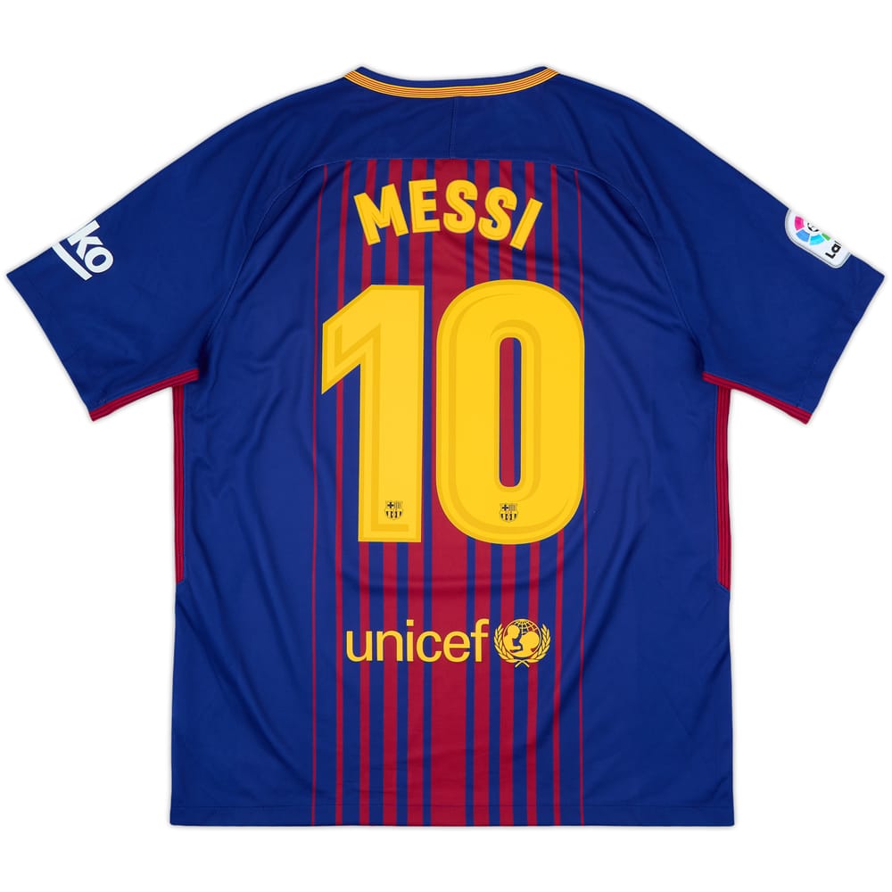 2017-18 Barcelona Home Shirt Messi #10 - 10/10 - (L)