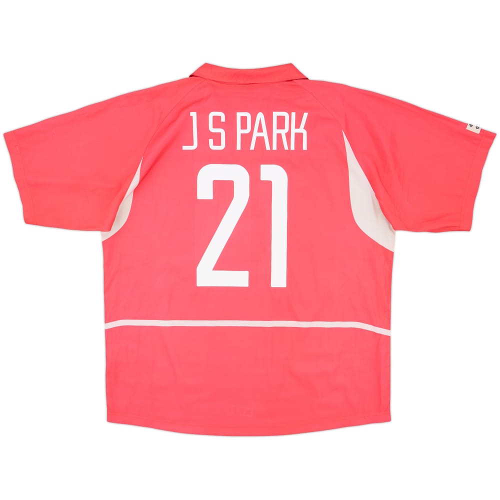 2002-03 South Korea Home Shirt J.S.Park #21 - 6/10 - (L)