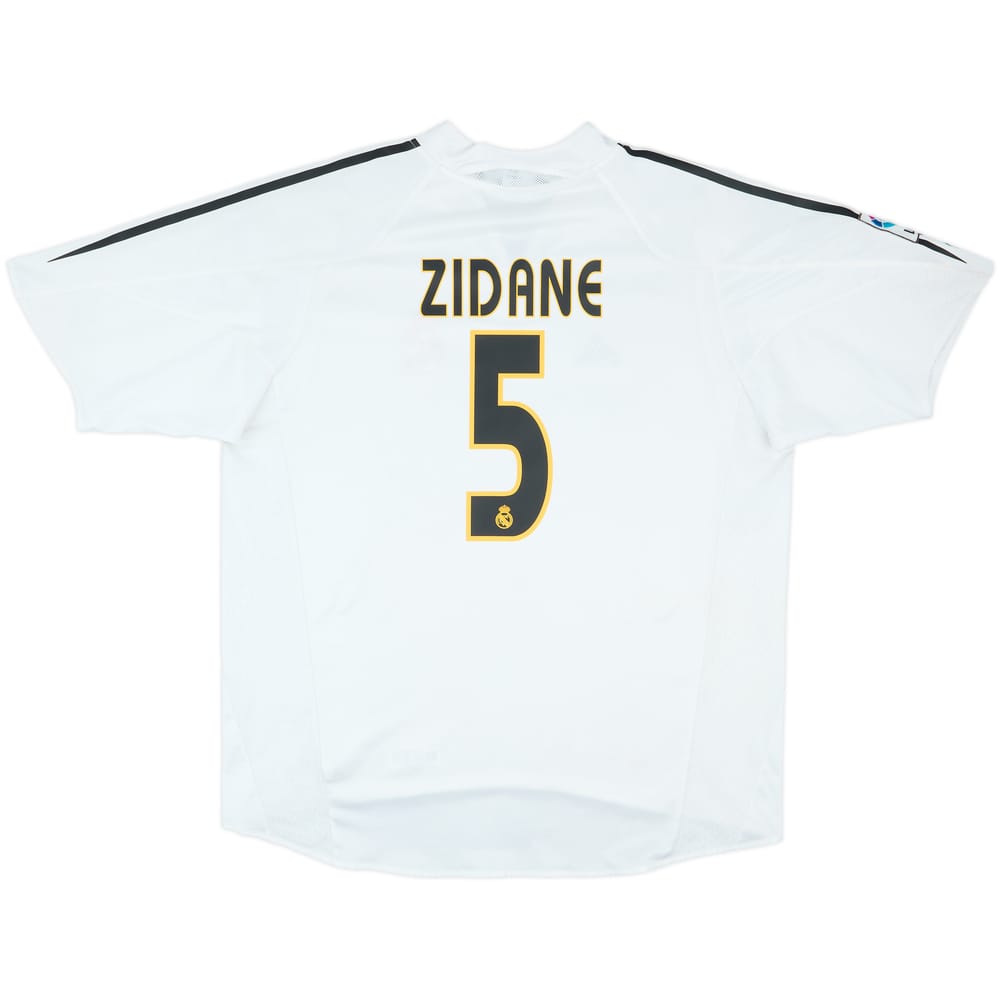 2004-05 Real Madrid Home Shirt Zidane #5 - 6/10 - (XL)