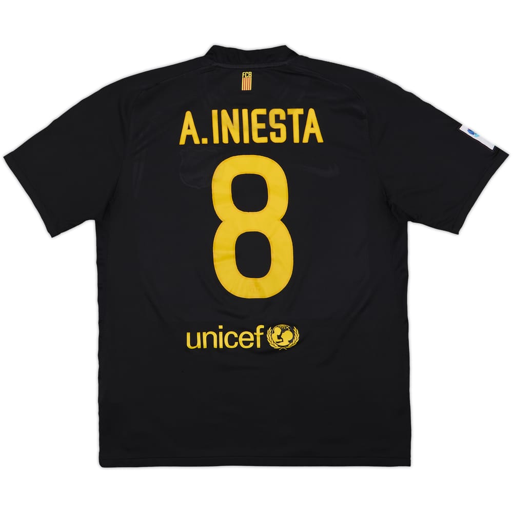 2011-12 Barcelona Away Shirt Iniesta #8 - 6/10 - (L)