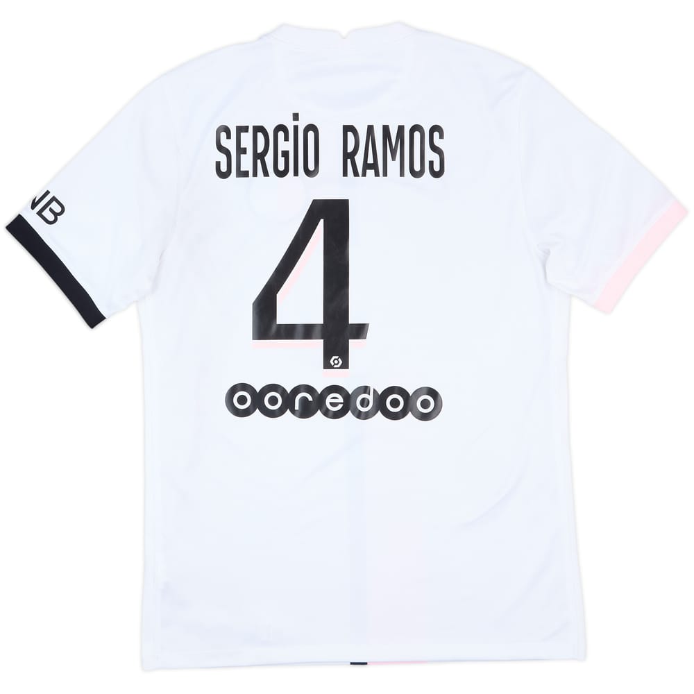 2021-22 Paris Saint-Germain Away Shirt Sergio Ramos #4 - 6/10 - (M)