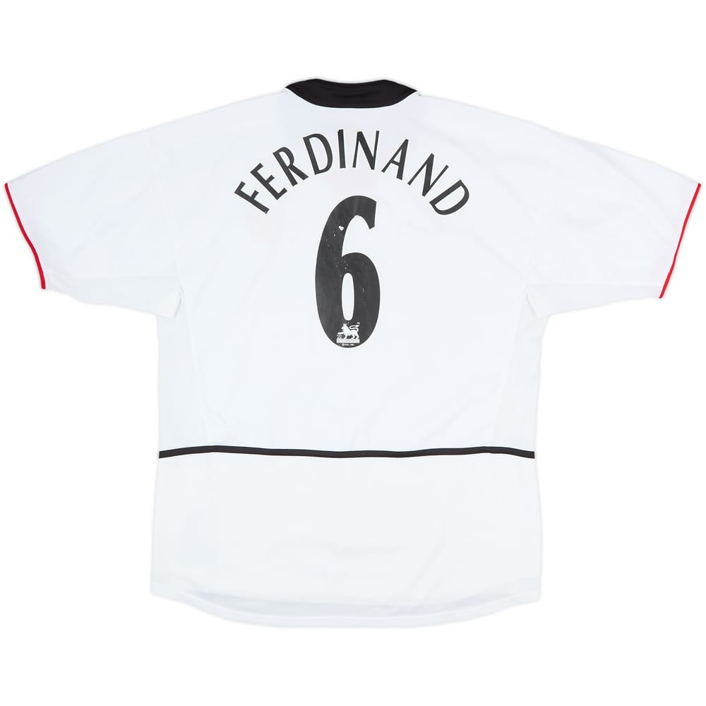 2002-03 Manchester United Away Shirt Ferdinand #6 - 5/10 - (L)