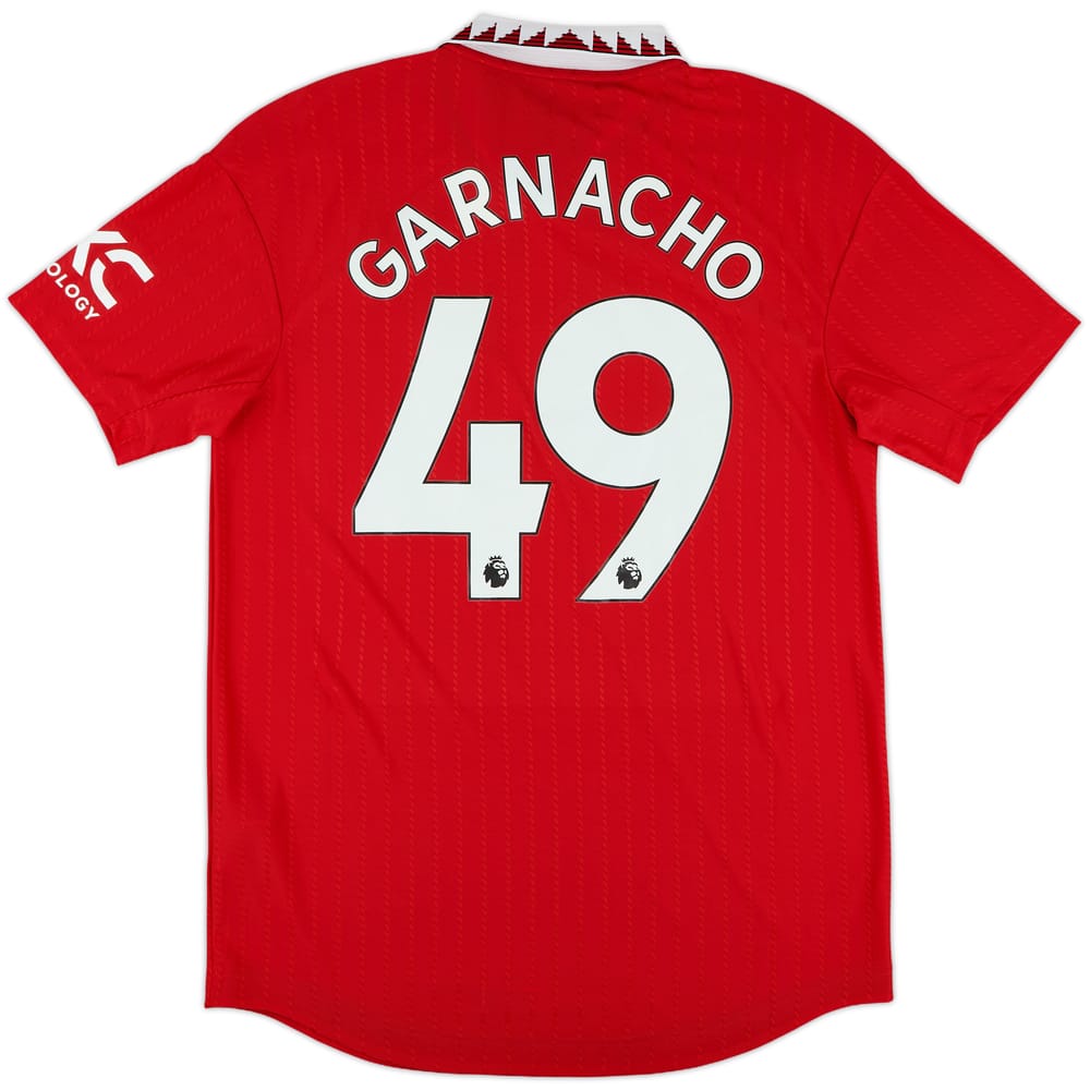 2022-23 Manchester United Authentic Home Shirt Garnacho #49 - 10/10 - (M)