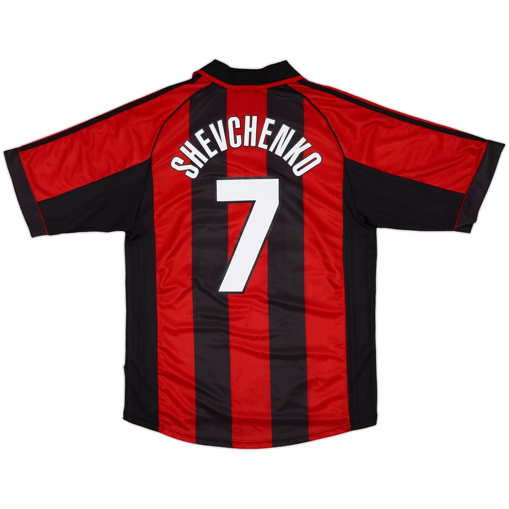1998-00 AC Milan Home Shirt Shevchenko #7 - 9/10 - (M)