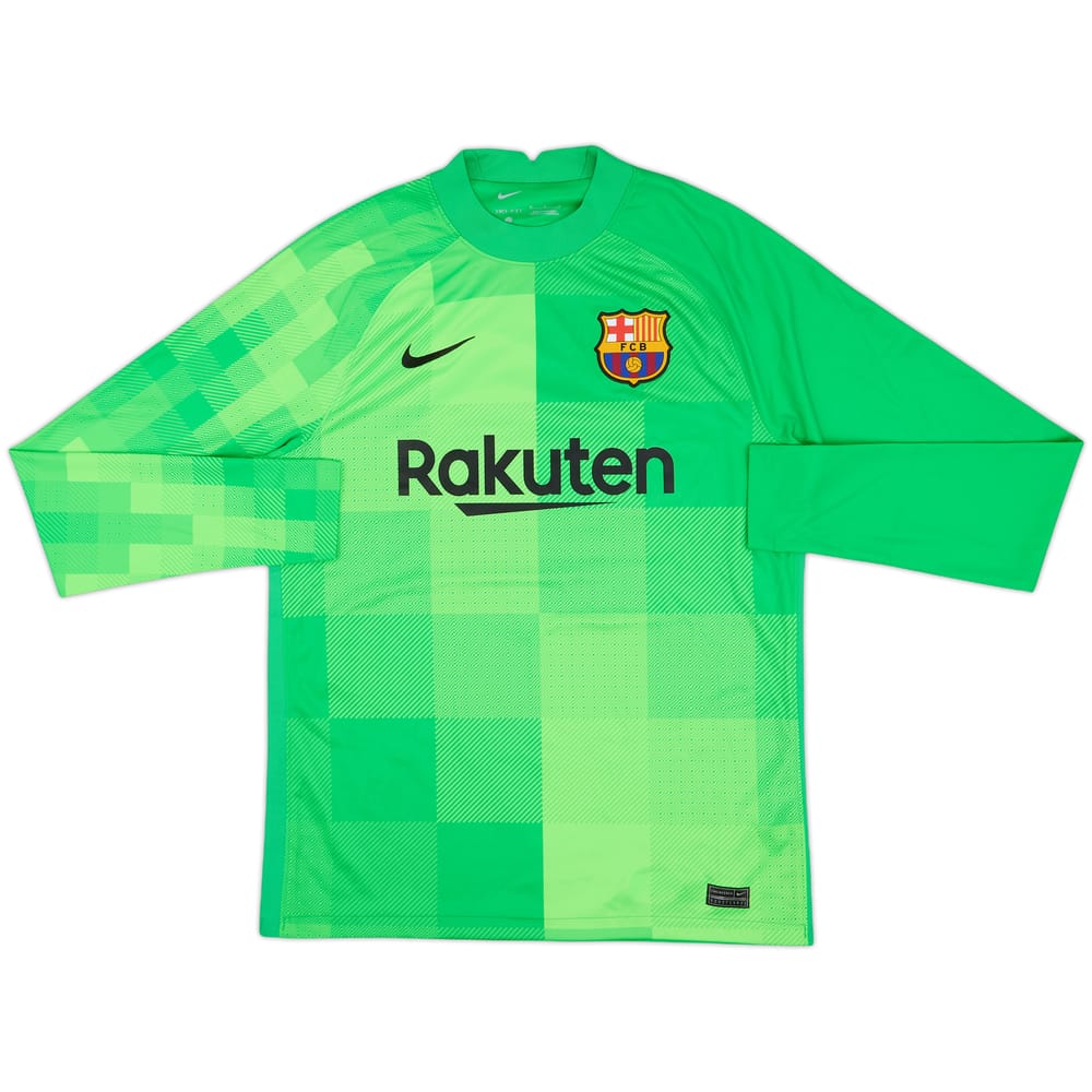 2021-22 Barcelona GK Shirt - 10/10 - (M)