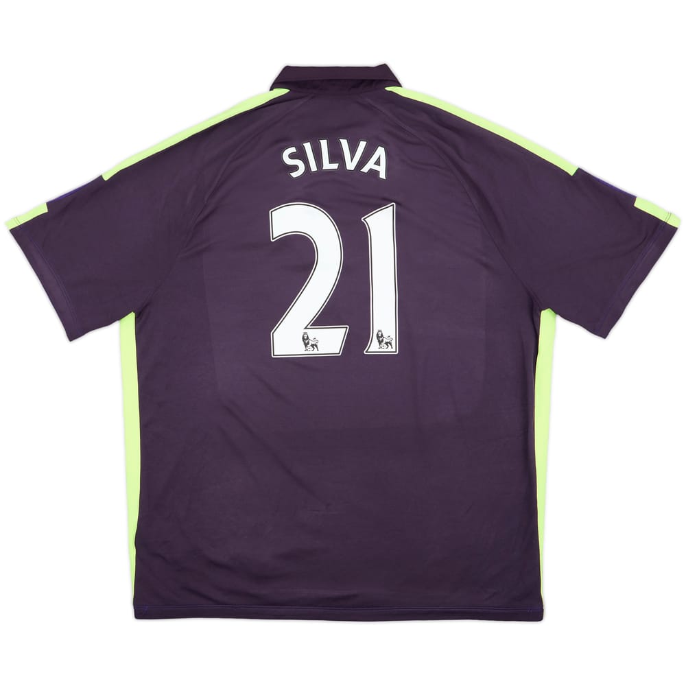 2014-15 Manchester City Third Shirt Silva #21 - 8/10 - (3XL)