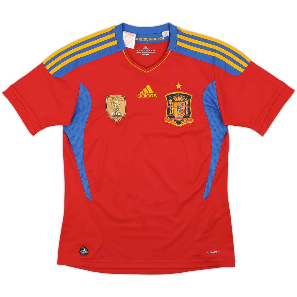 2010-11 Spain Home Shirt - 10/10 - (XL.Boys)