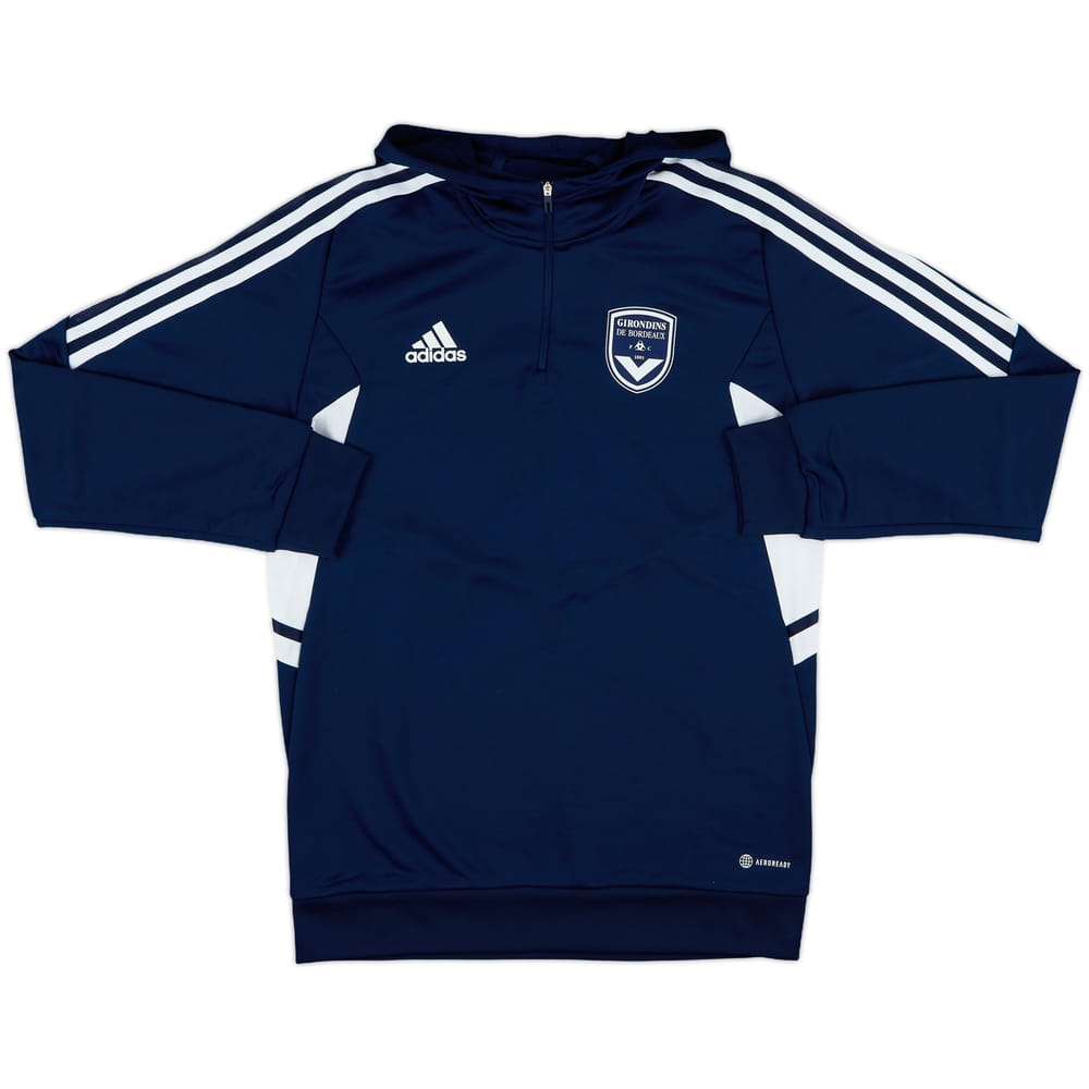 2021-22 Bordeaux adidas 1/4 Zip Hooded Drill Top - 10/10 - (M)