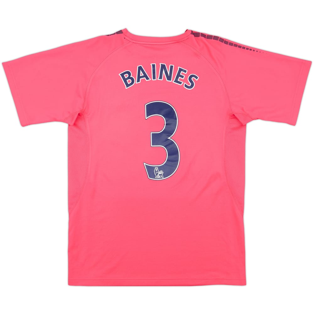 2010-11 Everton Away Shirt Baines #3 - 8/10 - (M)