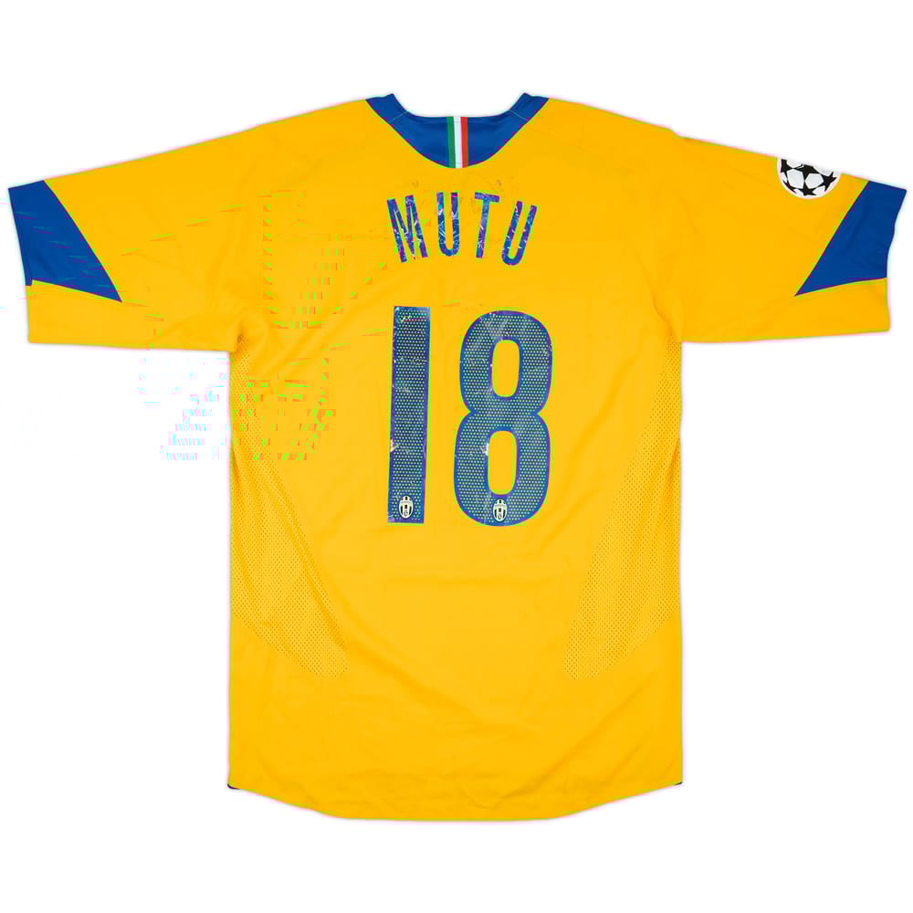 2005-06 Juventus Match Issue Champions League Third Shirt Mutu #18