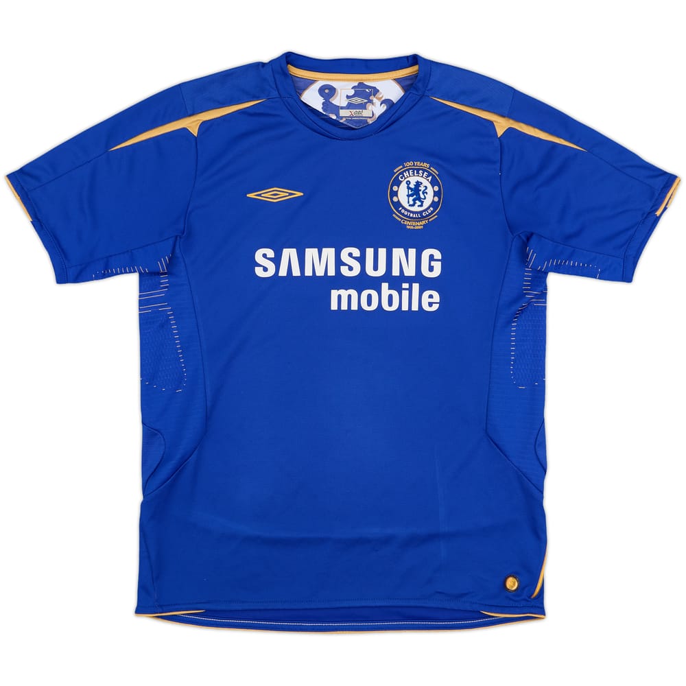 2005-06 Chelsea Centenary Home Shirt - 9/10 - (L.Boys)