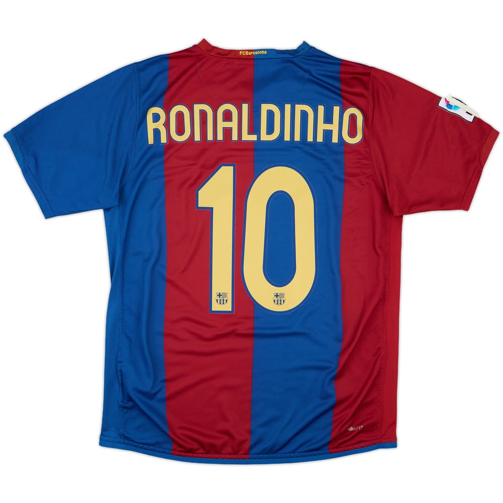 2006-07 Barcelona Home Shirt Ronaldinho #10 - 6/10 - (M)