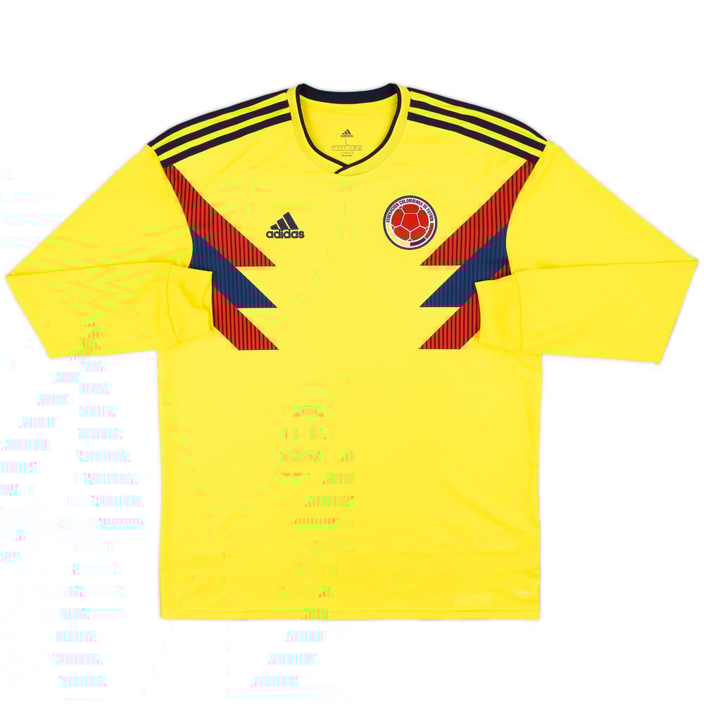 2018-19 Colombia Home L/S Shirt - 9/10 - (L)
