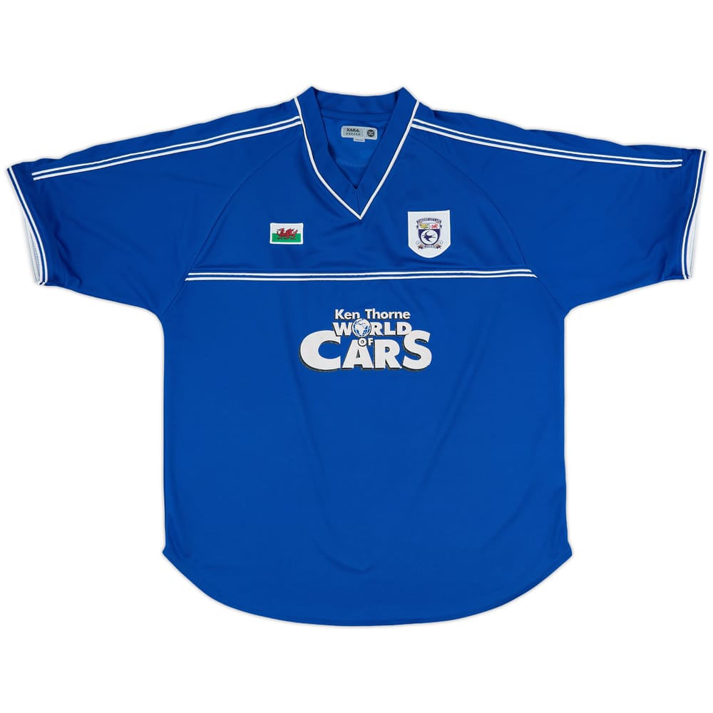 2001-02 Cardiff Home Shirt - 8/10 - (XL)