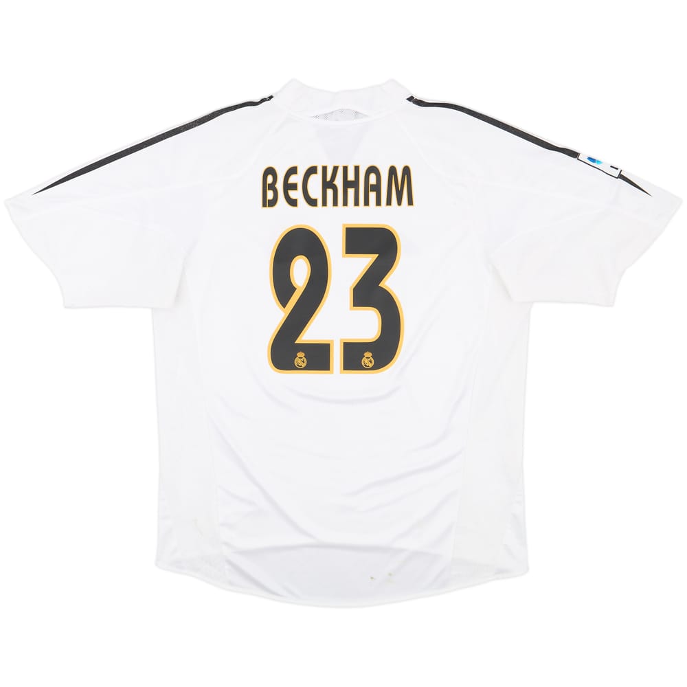 2004-05 Real Madrid Home Shirt Beckham #23 - 7/10 - (L)