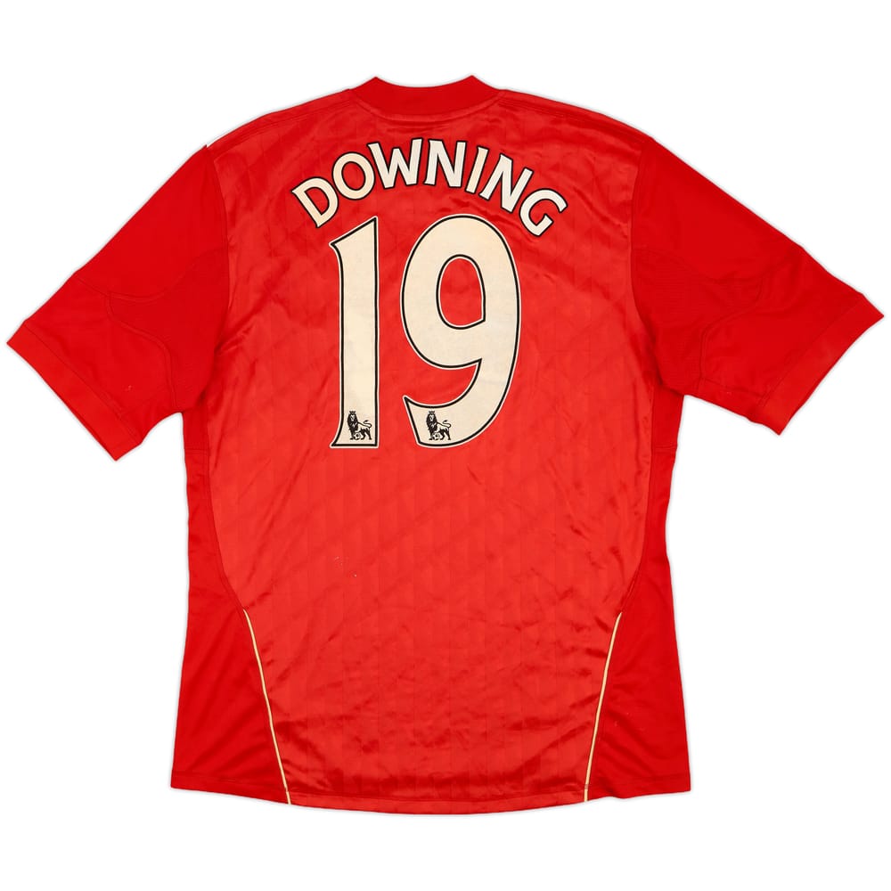 2010-12 Liverpool Home Shirt Downing #19 - 4/10 - (L)