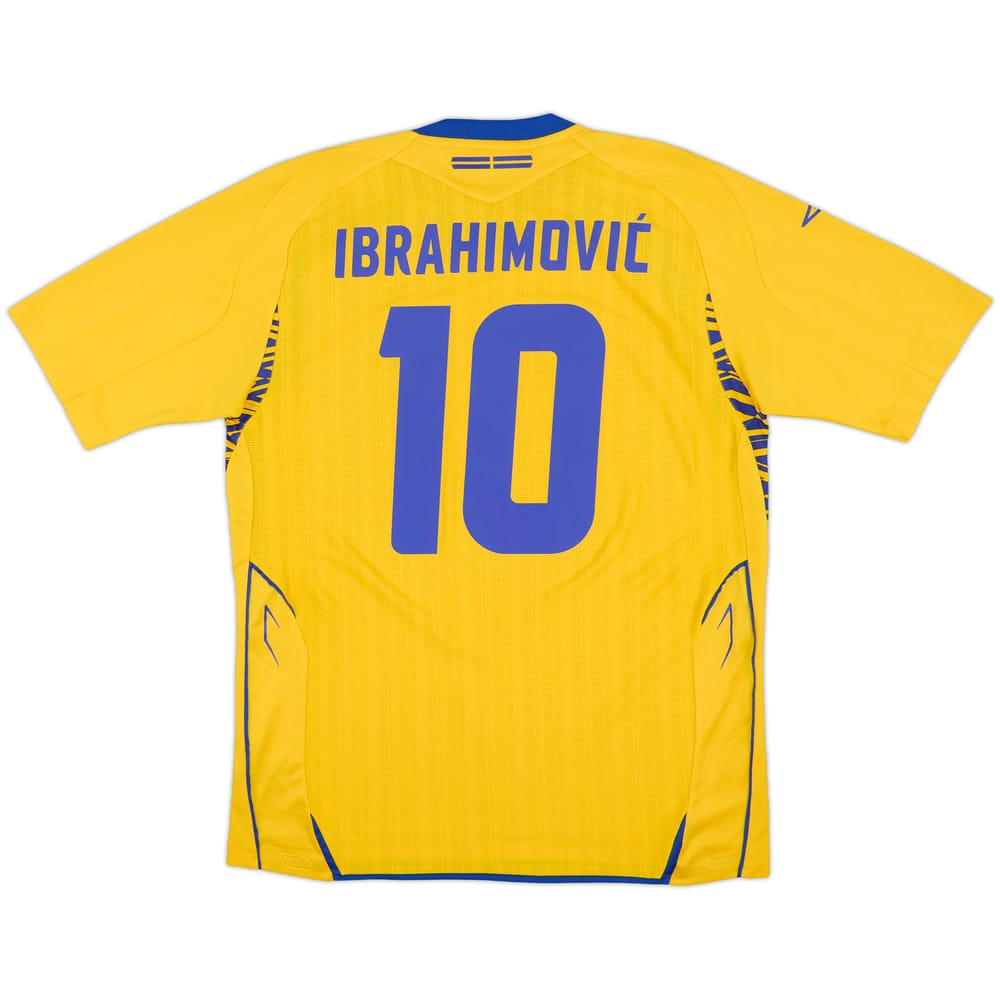 2007-09 Sweden Home Shirt Ibrahimovic #10 - 7/10 - (L)