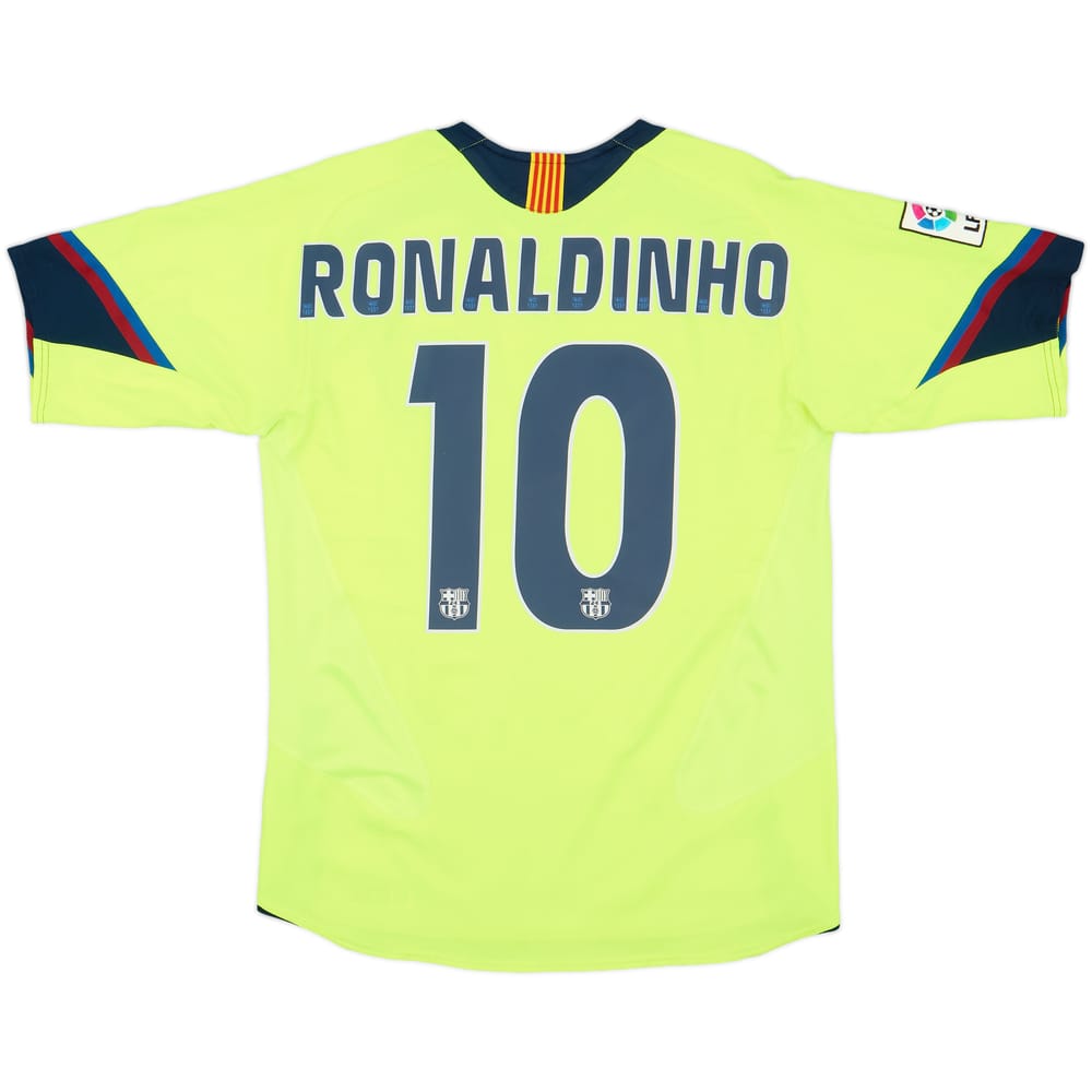 2005-06 Barcelona Away Shirt Ronaldinho #10 - 8/10 - (S)