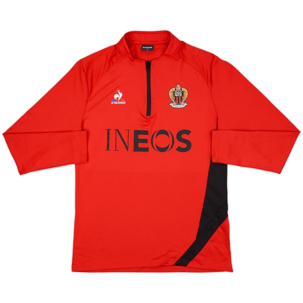 2023-24 Nice Le Coq Sportif 1/4 Zip Drill Top - 8/10 - (M)