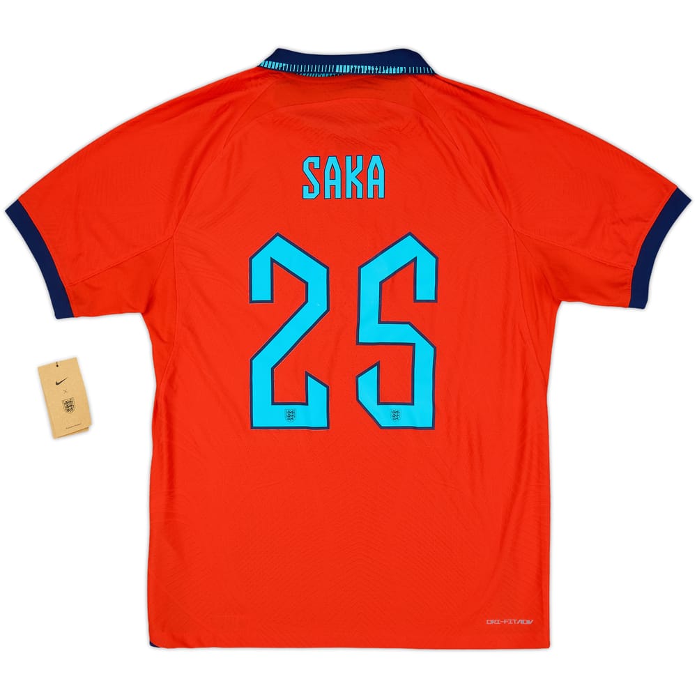 2022-23 England Authentic Away Shirt Saka #25 (L)