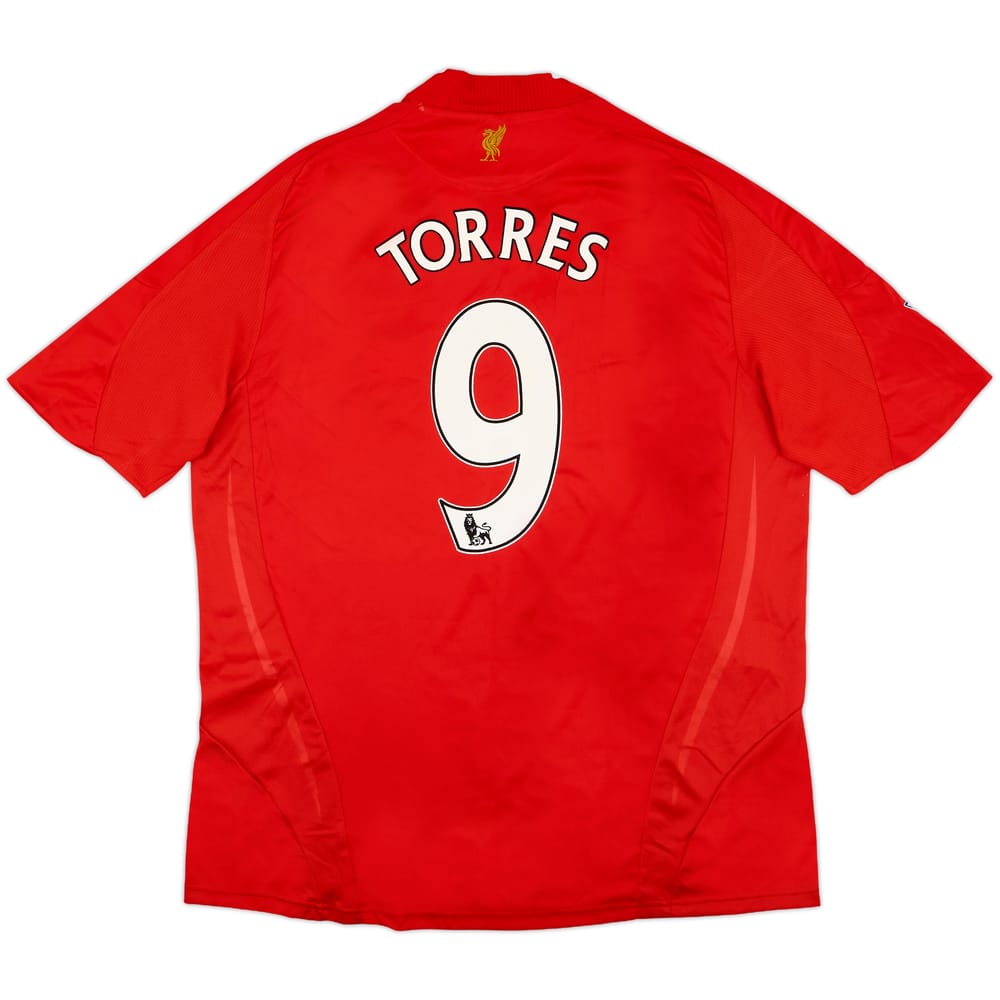 2008-10 Liverpool Home Shirt Torres #9 - 7/10 - (XL)