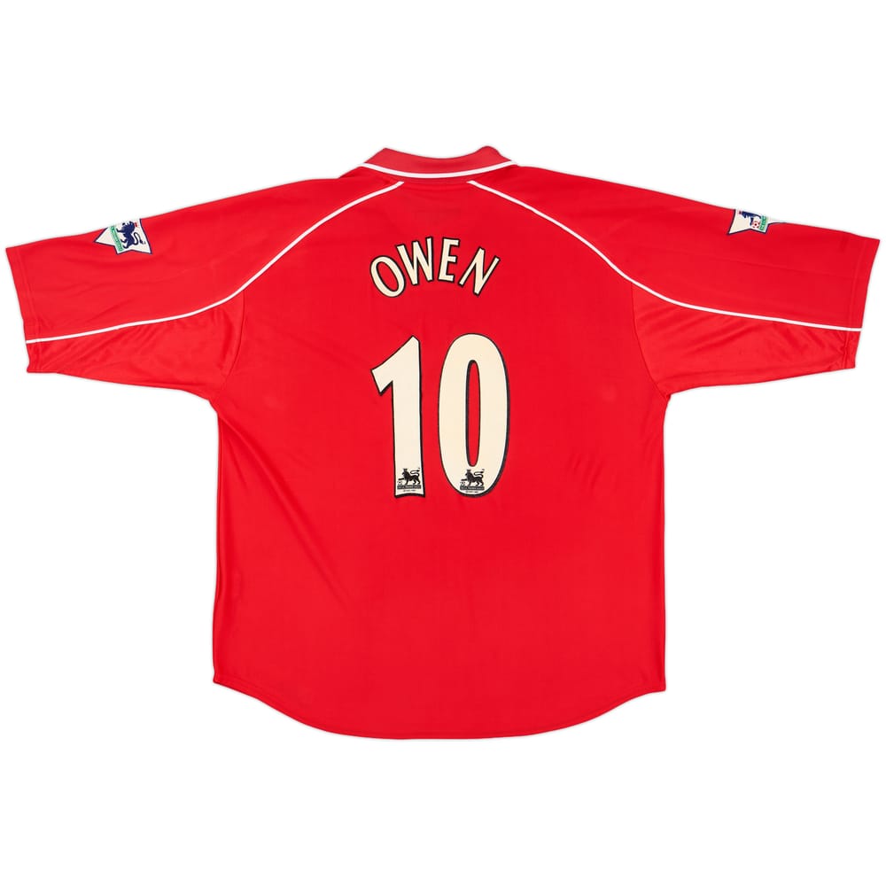 2000-02 Liverpool Home Shirt Owen #10 - 8/10 - (XXL)