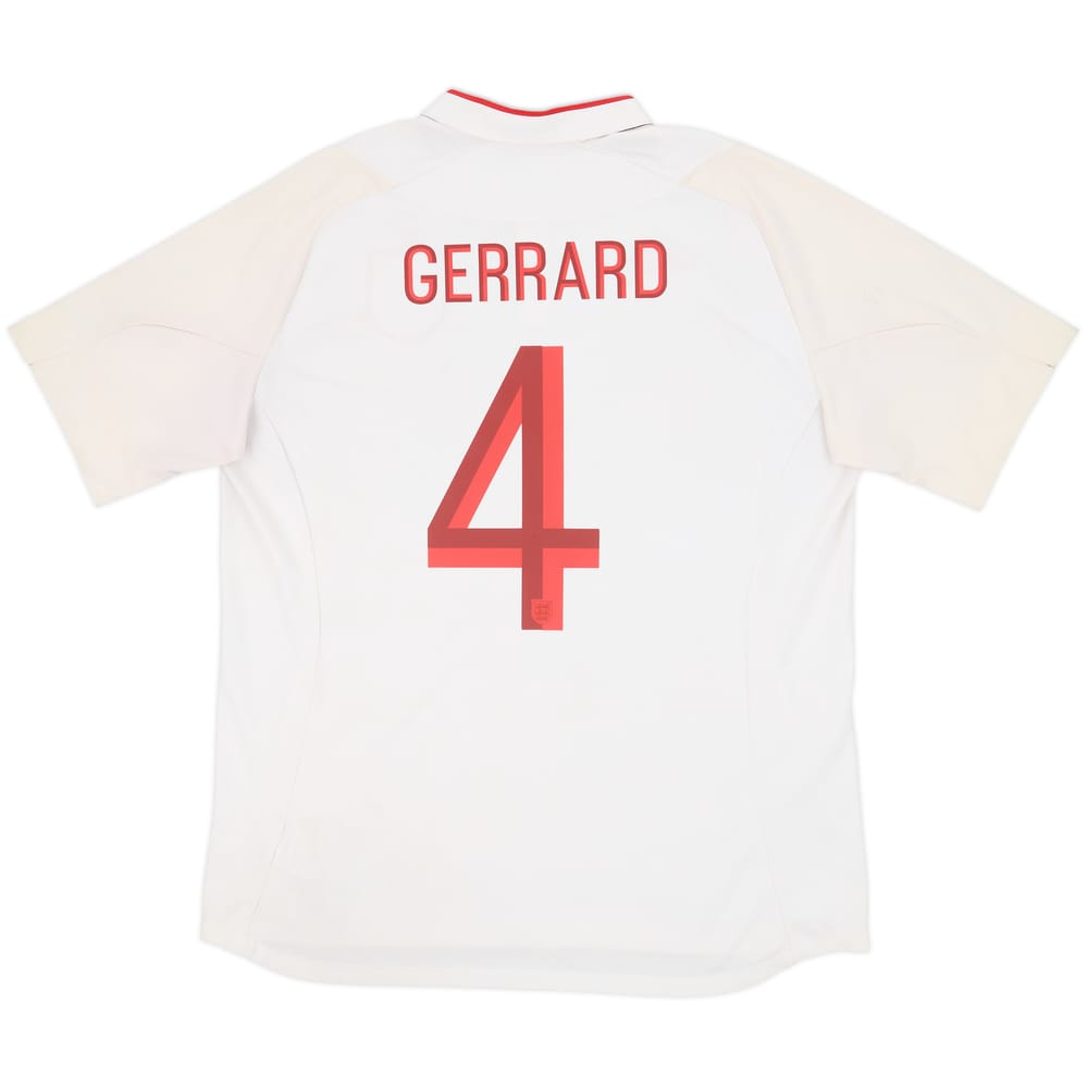 2012-13 England Home Shirt Gerrard #4 - 5/10 - (XL)