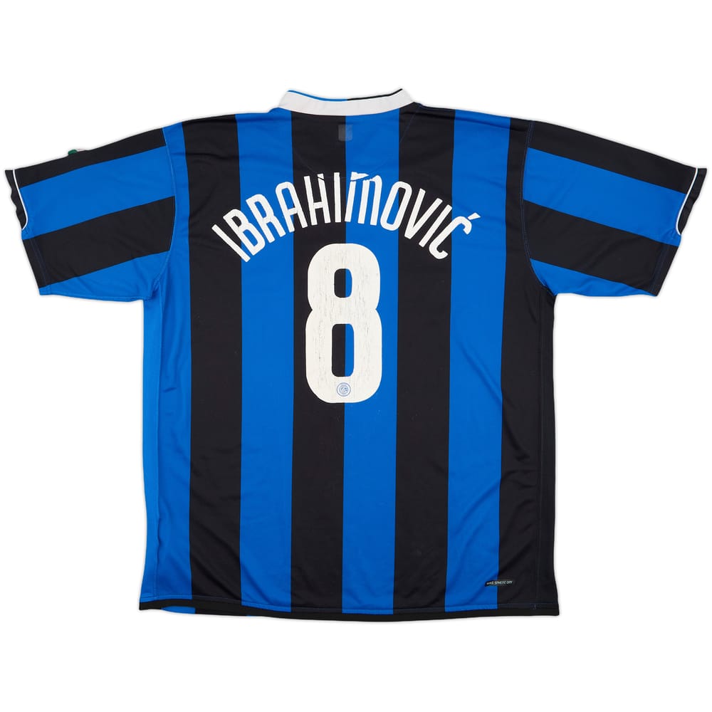 2006-07 Inter Milan Home Shirt Ibrahimovic #8 - 5/10 - (XL)
