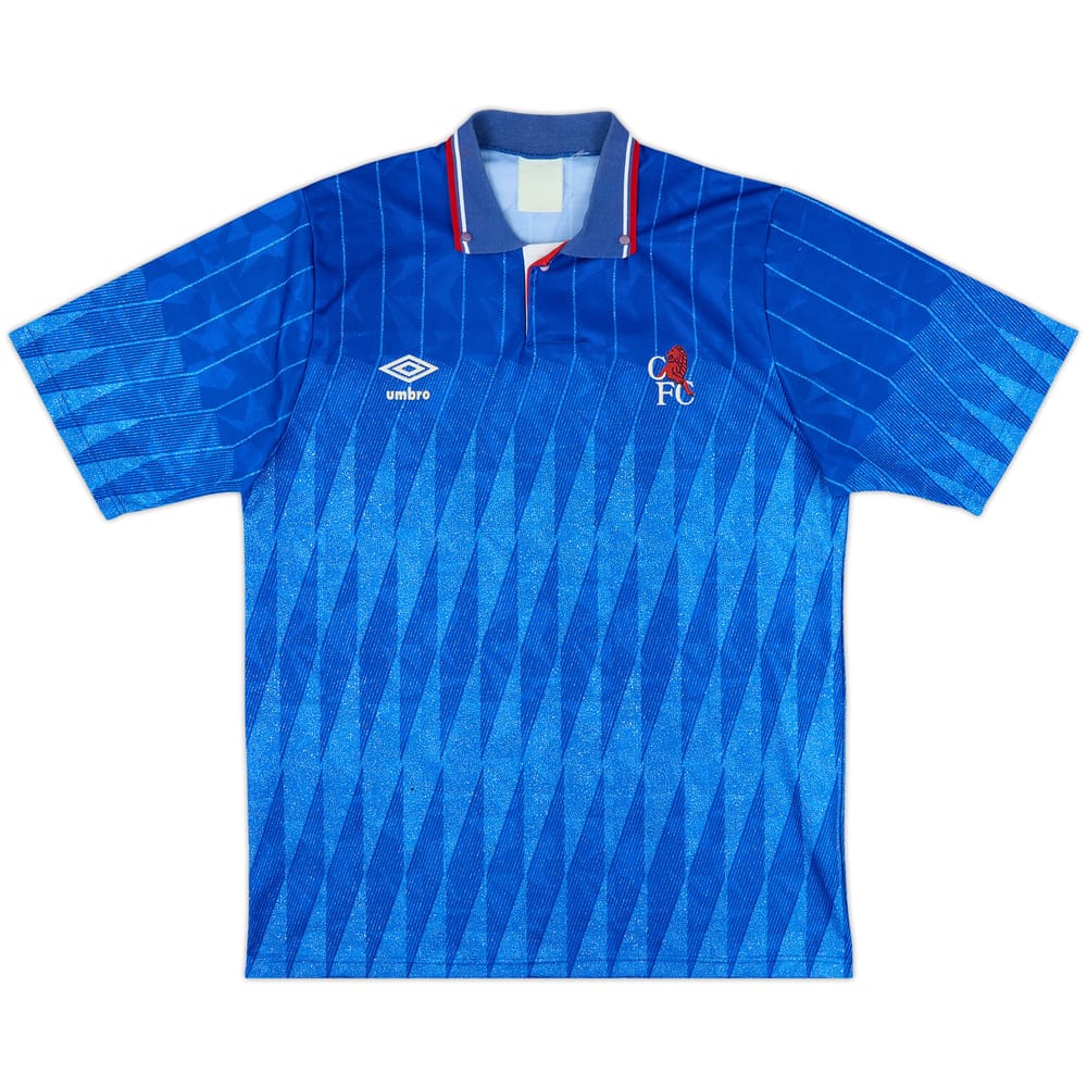 1989-91 Chelsea Home Shirt - 8/10 - (L)