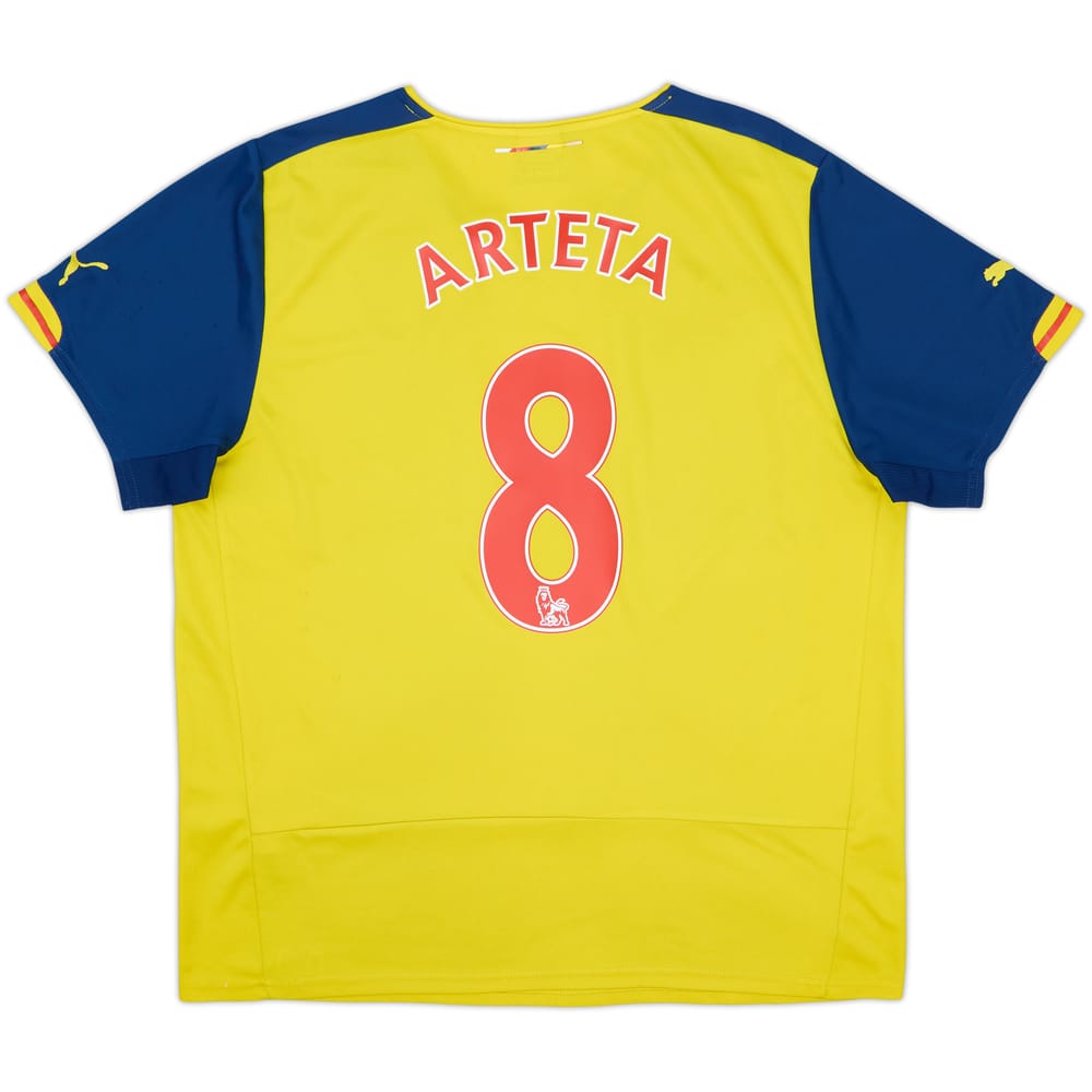 2014-15 Arsenal Away Shirt Arteta #8 - 5/10 - (XL)
