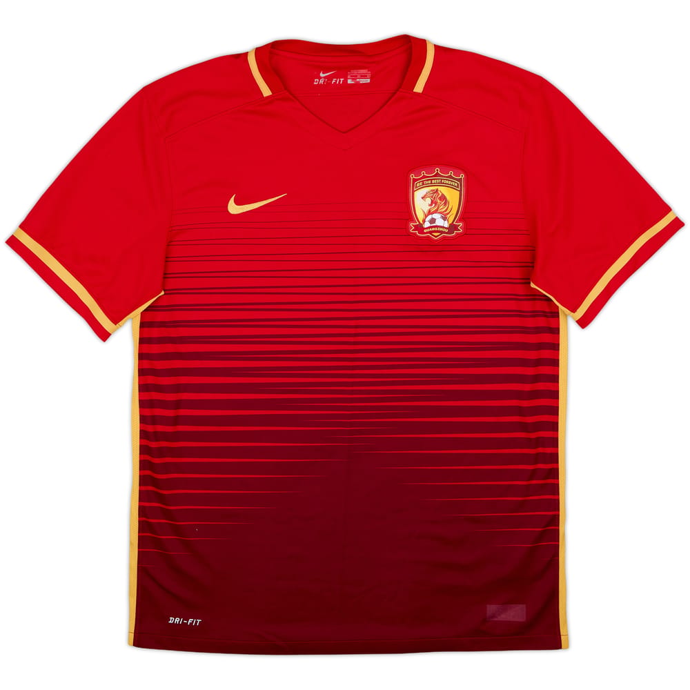 2016-17 Guangzhou Evergrande Home Shirt - 9/10 - (XL)