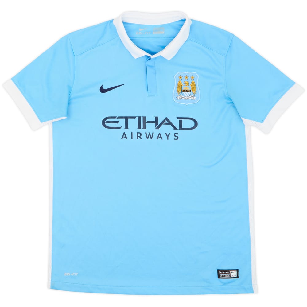 2015-16 Manchester City Home Shirt - 9/10 - (15-16 Years)