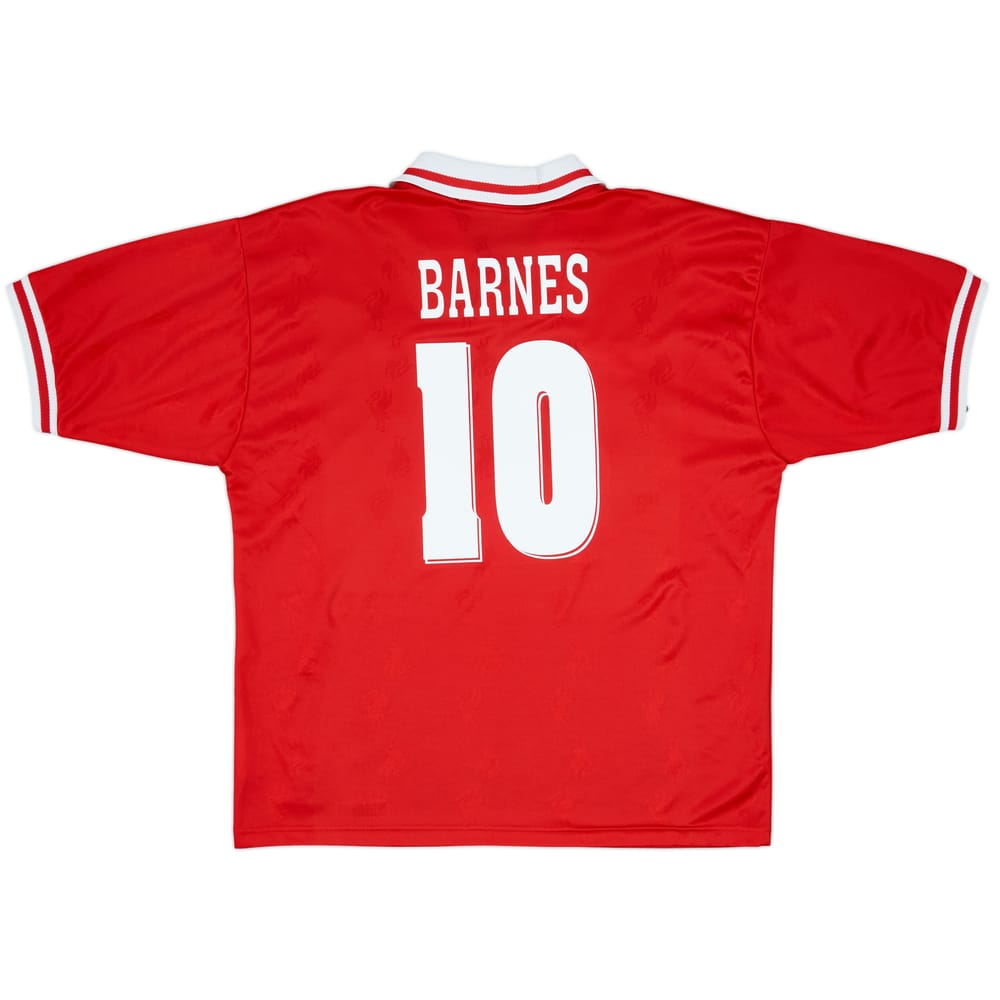1996-98 Liverpool Home Shirt Barnes #10 - 8/10 - (L)