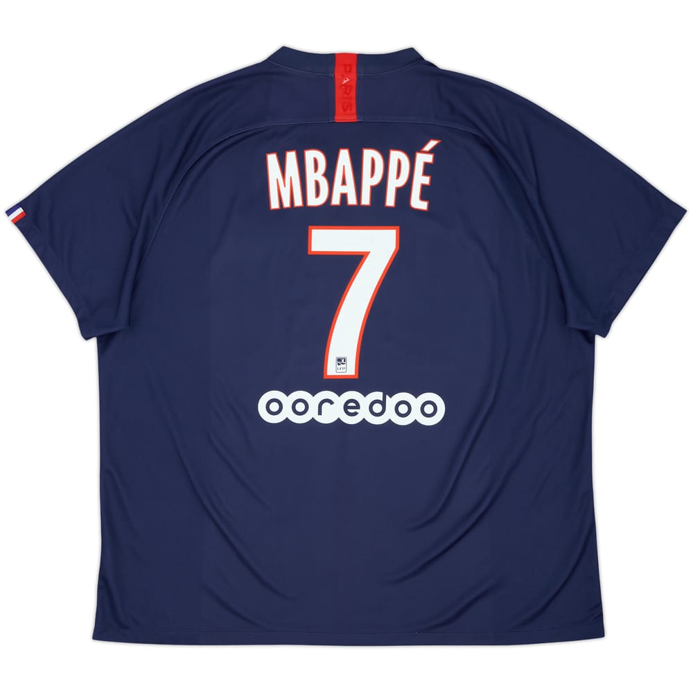 2019-20 Paris Saint-Germain Home Shirt Mbappe #7 - 7/10 - (3XL)