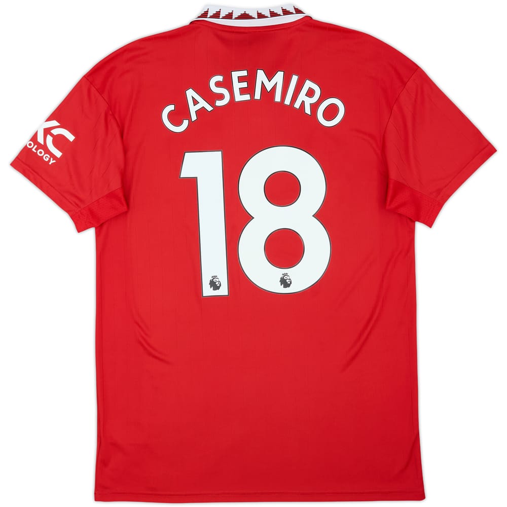 2022-23 Manchester United Home Shirt Casemiro #18 - 8/10 - (M)