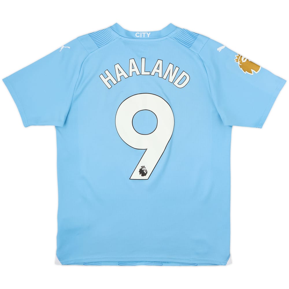 2023-24 Manchester City Home Shirt Haaland #9 - 7/10 - (M)