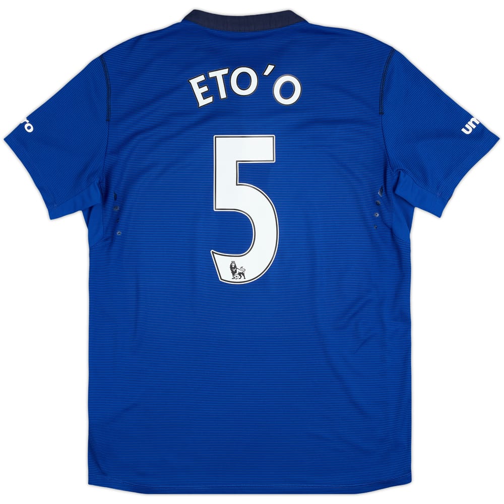 2014-15 Everton Home Shirt Eto'o #5 - 9/10 - (L)