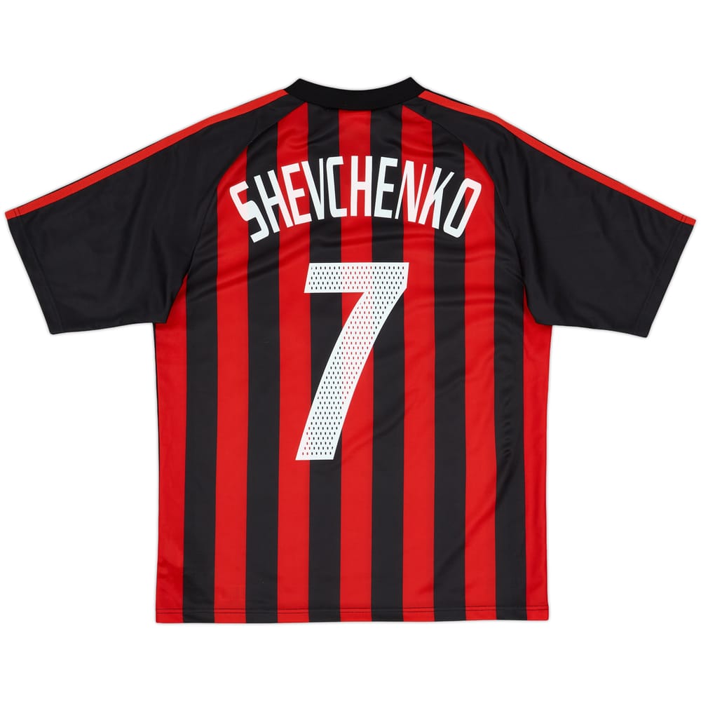 2002-03 AC Milan Home Shirt Shevchenko #7 - 8/10 - (15-16 Years)