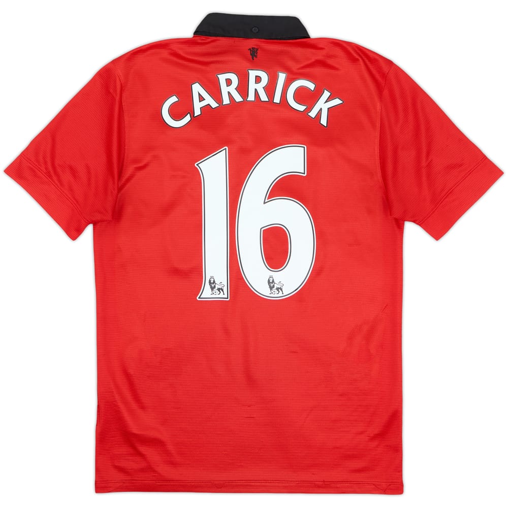 2013-14 Manchester United Home Shirt Carrick #16 - 5/10 - (S)