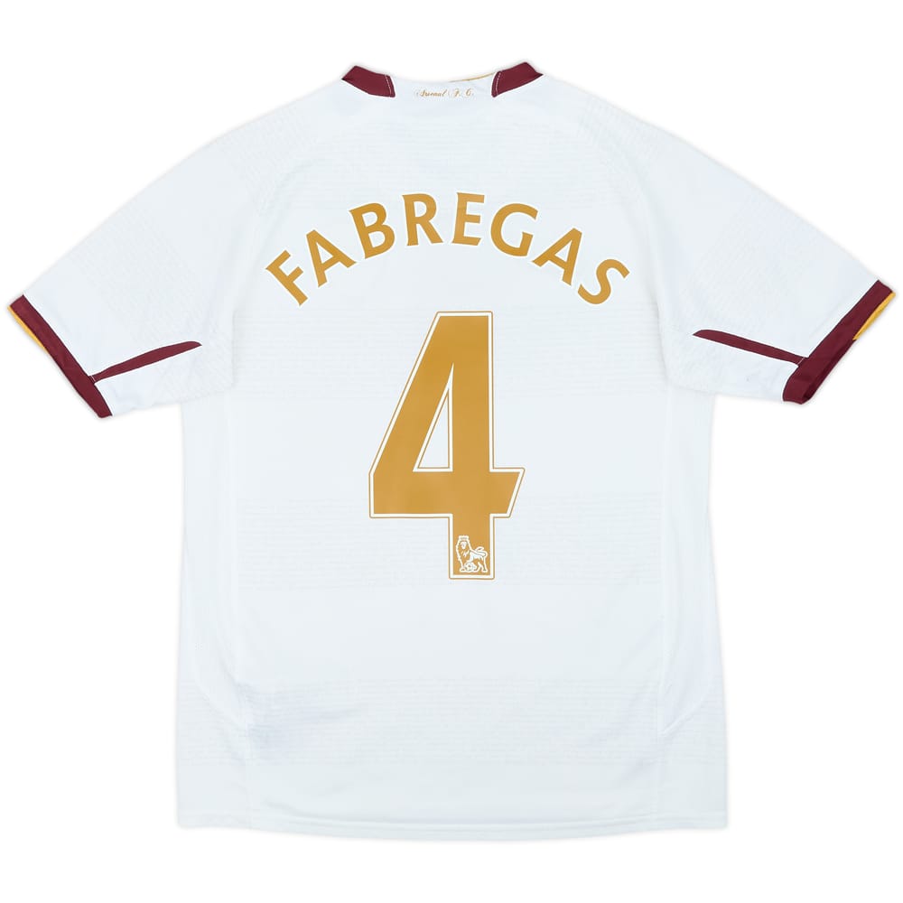 2007-08 Arsenal Away Shirt Fabregas #4 - 7/10 - (13-14 Years)