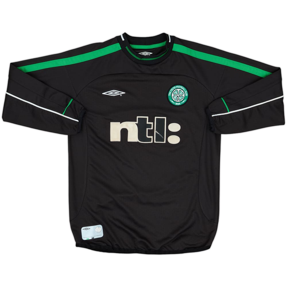 2002-03 Celtic GK L/S Shirt - 5/10 - (7-9 Years)