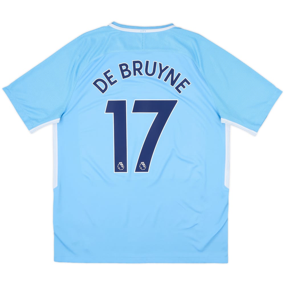 2017-18 Manchester City Home Shirt De Bruyne #17 - 7/10 - (L)
