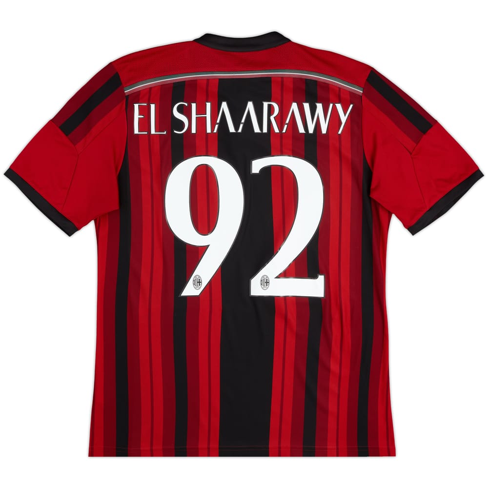 2014-15 AC Milan Home Shirt El Shaarawy #92 - 7/10 - (L)